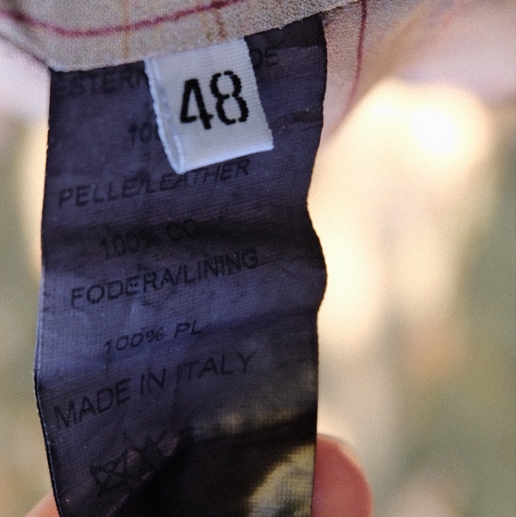 Unique Italian Leather Jacket like new - Picture 5 of 7